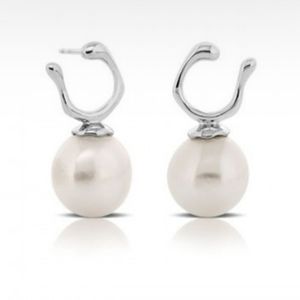 Pearl silver earrings